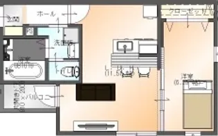 BEL CIEL KIKUSUMI(ベル シエル キクスミ)【2階】の間取り