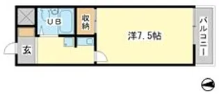 ロイヤルヒルズ北平野【3階】の間取り