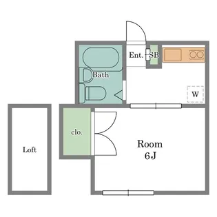 ハイツ共栄【2階】の間取り