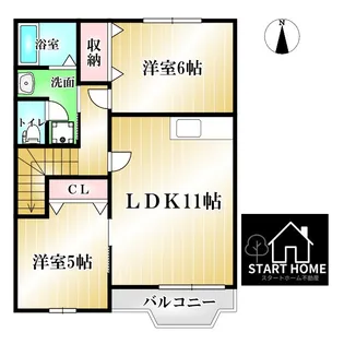 ファー イースト【2階】の間取り