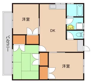 コーポ山利【1階】の間取り