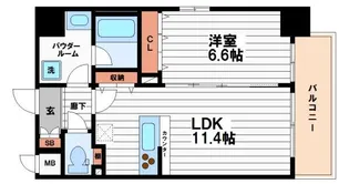 Fuku島之内【11階】の間取り