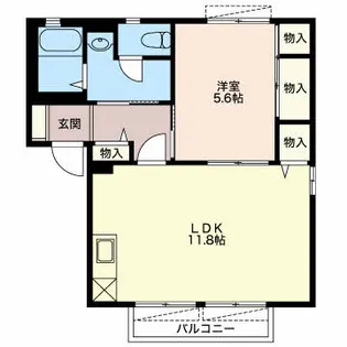 コモンシティ前島 A【1階】の間取り
