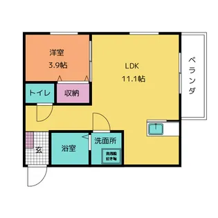 Grin at 道徳【3階】の間取り