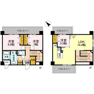 FLAIR NO.5【5階】の間取り