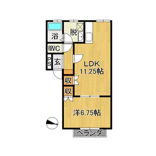 メゾンドエトワールII【2階】の間取り