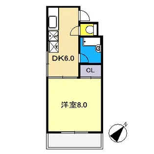 横町ハイツ【3階】の間取り