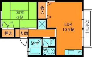 セジュール高塚台【2階】の間取り