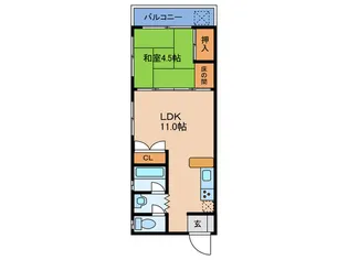 マリノハウス【4階】の間取り