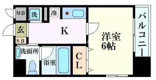 アーバンフラッツ四条西洞院【8階】の間取り
