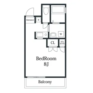 アンリシェール橋本A【2階】の間取り