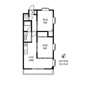 オーキッドハウス【2階】の間取り
