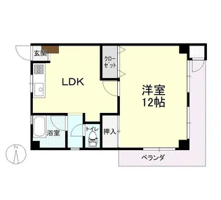 虎丸ビル【5階】の間取り