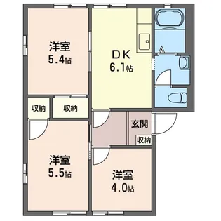 SHM フレグランス 関根【1階】の間取り