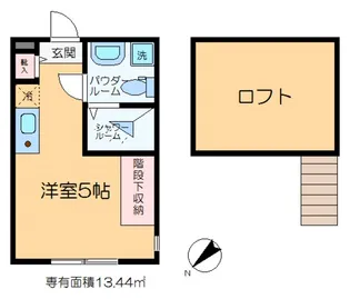 ハーモニーテラス東金町II【2階】の間取り