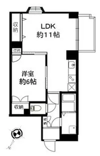 コスモリード横浜反町【3階】の間取り