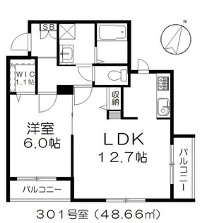 オータム マウンテン三番館【3階】の間取り