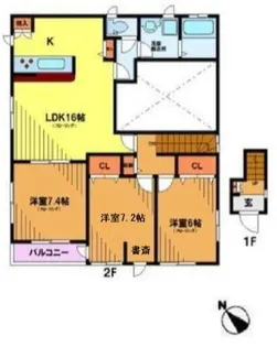 メゾンさくら【2階】の間取り