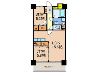 イーグレット【3階】の間取り