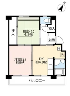UR藤の台【2階】の間取り
