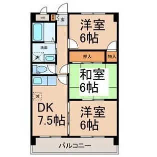 ジュネス保田3【2階】の間取り