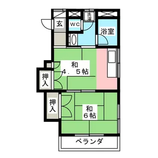 志げる荘【2階】の間取り