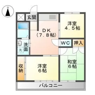 プルナス ステージ【3階】の間取り