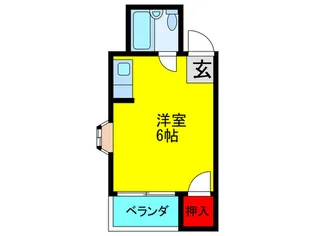 サンハイツ玉造【2階】の間取り