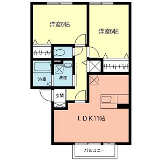 メゾン・ドール【2階】の間取り