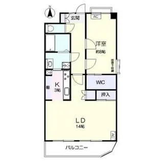 アレックス国立【3階】の間取り