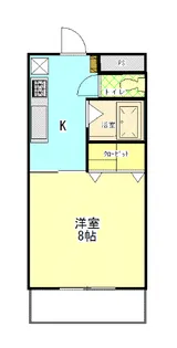 ベルメゾン山田II【1階】の間取り