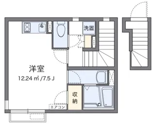 クレイノ静【2階】の間取り