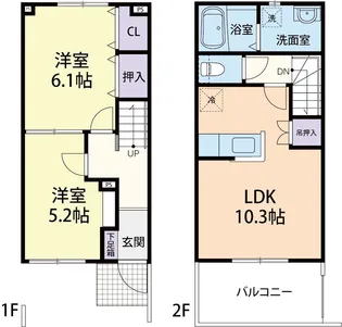 Vivales IIB(ヴィヴァレス IIB)の間取り