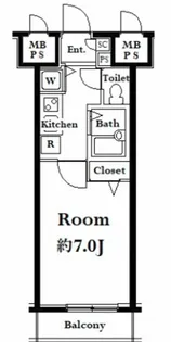 グランド・ガーラ芝公園【6階】の間取り