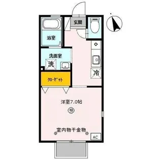 コンソラトゥール【2階】の間取り
