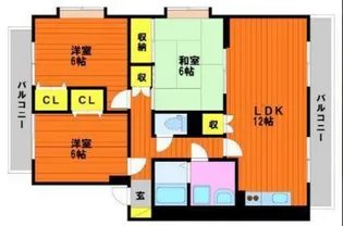 リーブロイヤル【2階】の間取り