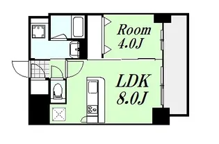 エステムコート大阪福島IIレイヤー【11階】の間取り