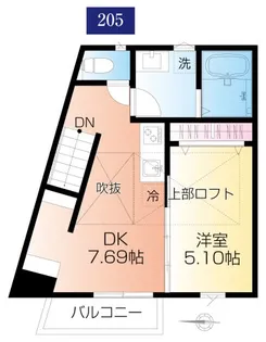 CS GARDEN 等々力【2階】の間取り