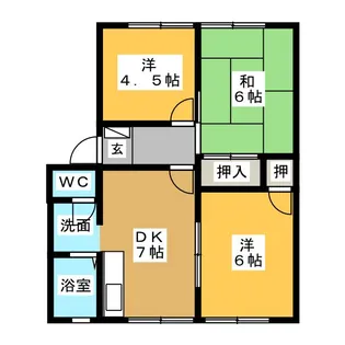 ドリームハイツ【1階】の間取り