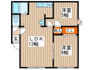 シャルム822【2階】の間取り