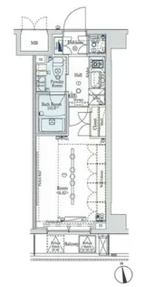 ブライズ馬込【3階】の間取り