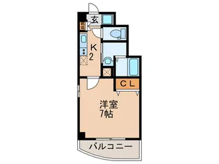 ラフォンテ中野【3階】の間取り