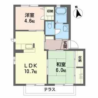 梧桐の杜 壱番館【1階】の間取り