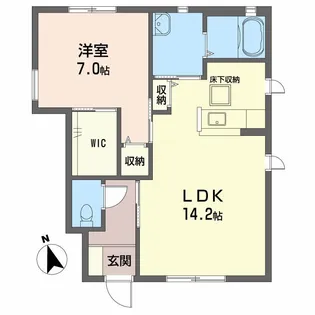 シャーメゾン霧ケ峰 D棟【1階】の間取り