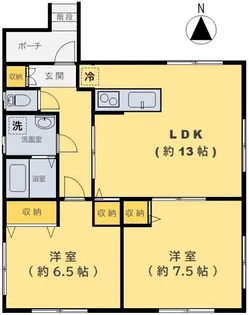 エルベ二十世紀【1階】の間取り