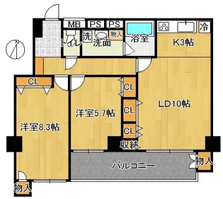 新宿内藤町ハウス【4階】の間取り