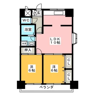 ミレニアム上飯田【4階】の間取り