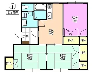 フレグランス広丘B【1階】の間取り