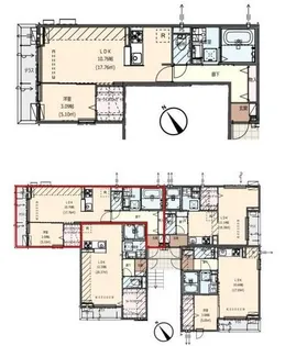 グラシア徳山【2階】の間取り