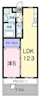 プレステージ ジン【1階】の間取り